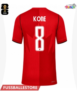 Günstige Kanada Ismael Kone #8 Heimtrikot Damen WM 2026 Kurzarm